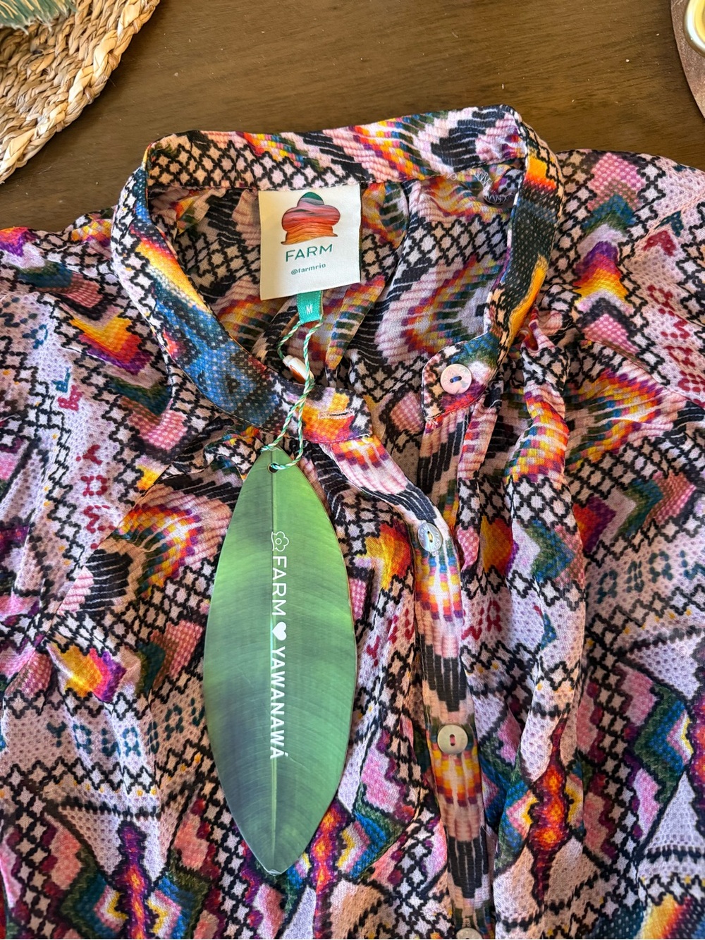 NWT Farm Rio $300 Amulet Maxi Dress M - Picture 3 of 5